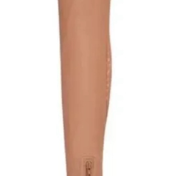 Steve Madden Beverley Mesh OTK Boot Thigh High Size 8 Stilettos Open Toe - Picture 2 of 6